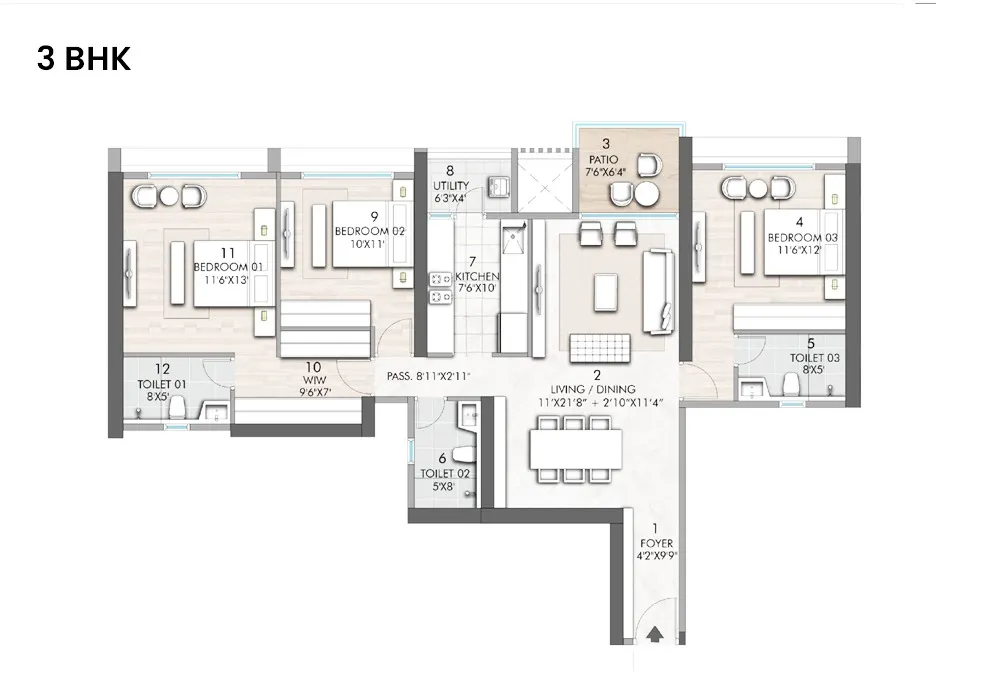 3 BHK